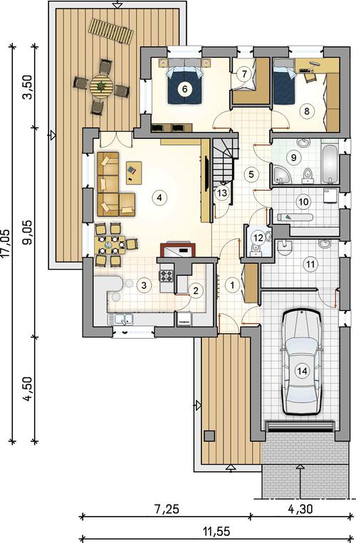 Rzut parteru POW. 0,0 m²