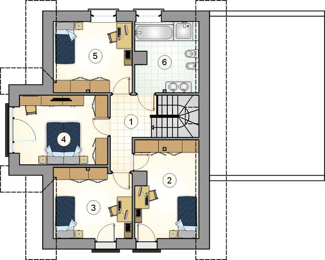 Rzut poddasza POW. 0,0 m²