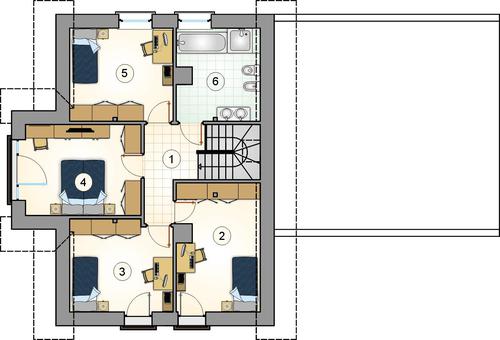Rzut poddasza POW. 0,0 m²