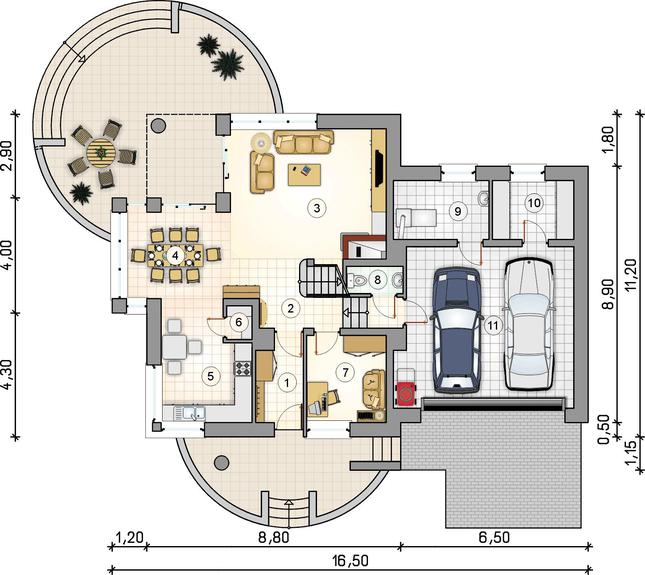 Rzut parteru POW. 0,0 m²