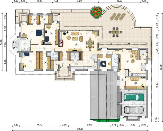 Rzut parteru POW. 0,0 m²