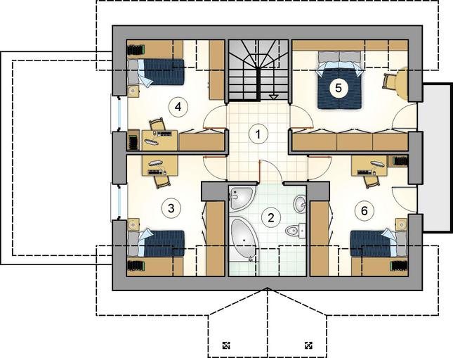 Rzut poddasza POW. 0,0 m²