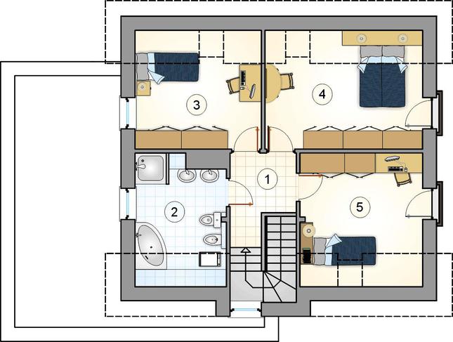 Rzut poddasza POW. 0,0 m²