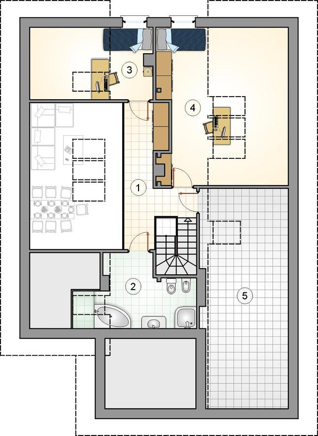 Rzut poddasza POW. 0,0 m²