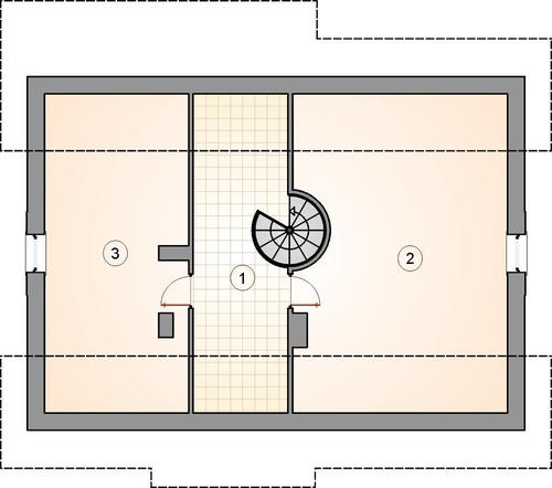 Rzut poddasza POW. 0,0 m²