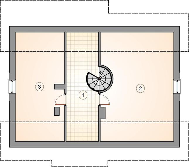 Rzut poddasza POW. 0,0 m²