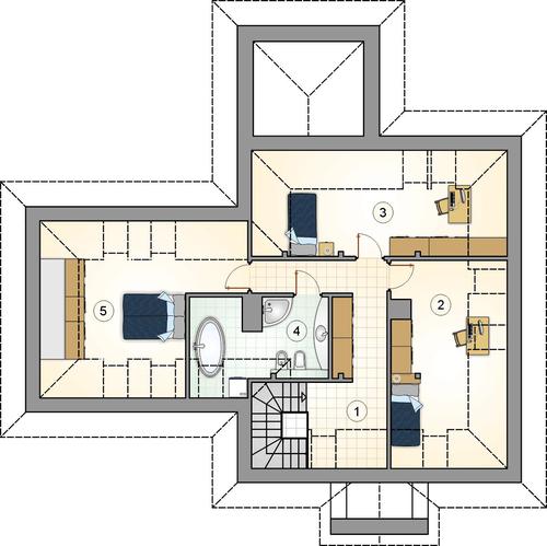 Rzut poddasza POW. 0,0 m²