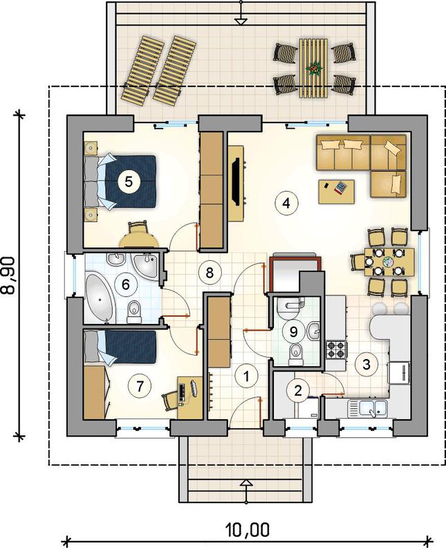 Rzut parteru POW. 0,0 m²