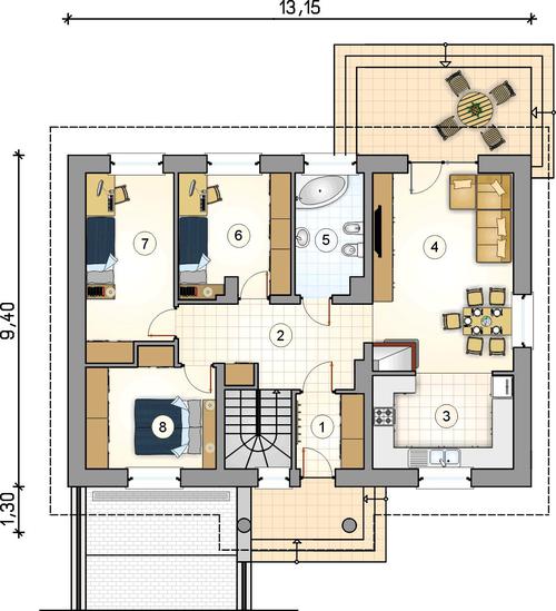 Rzut parteru POW. 0,0 m²