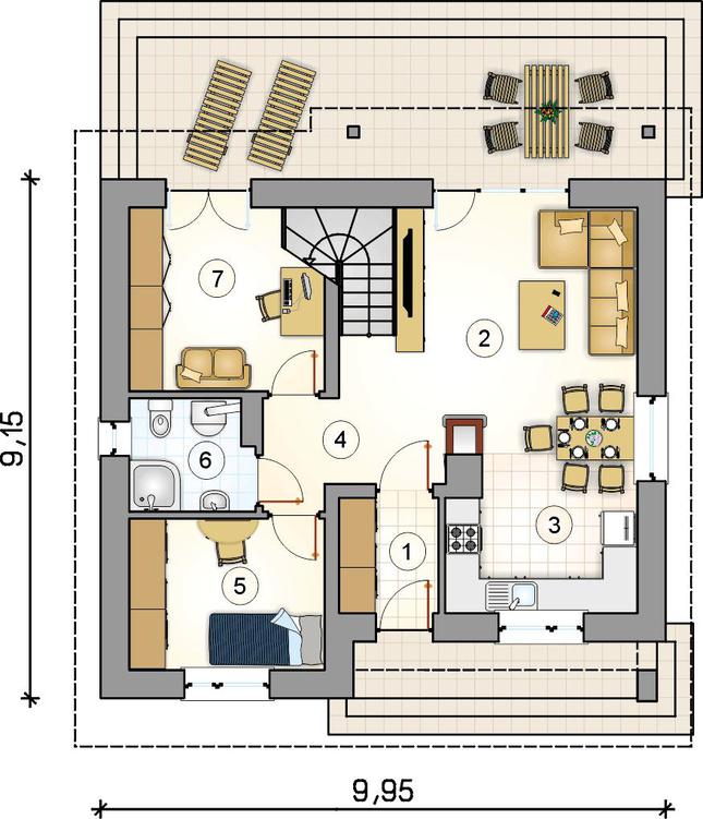 Rzut parteru POW. 0,0 m²
