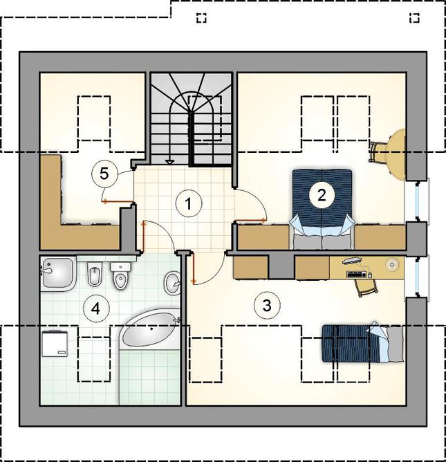 Rzut poddasza POW. 0,0 m²