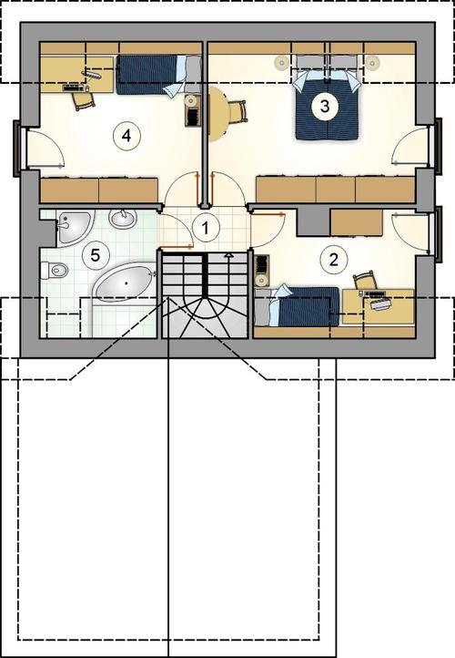 Rzut poddasza POW. 0,0 m²