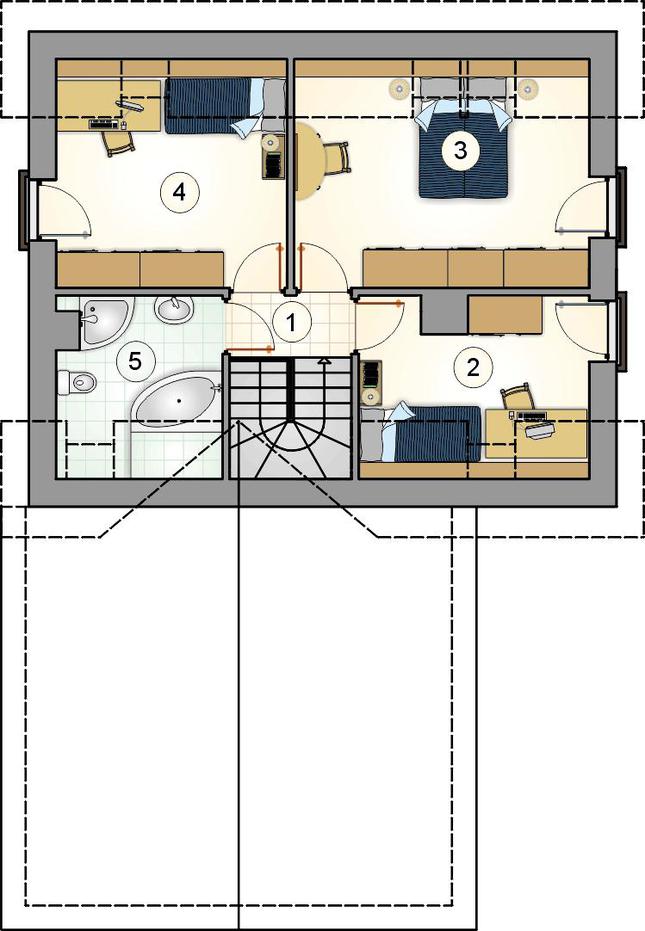 Rzut poddasza POW. 0,0 m²