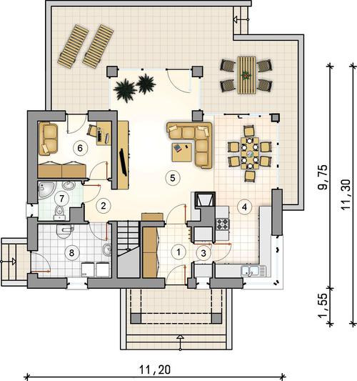 Rzut parteru POW. 0,0 m²