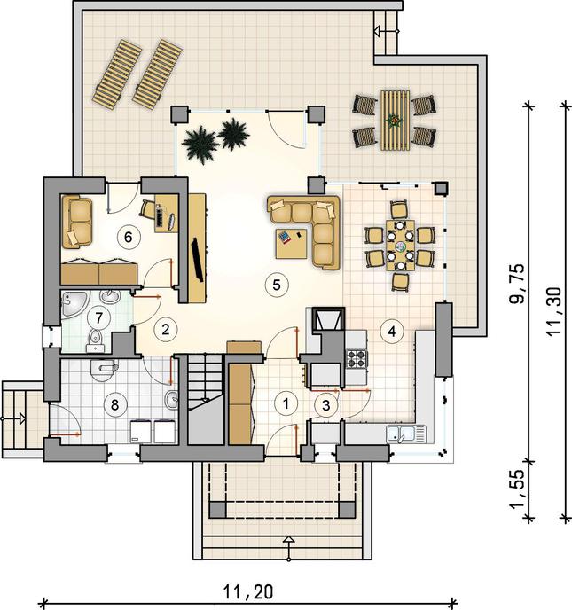 Rzut parteru POW. 0,0 m²
