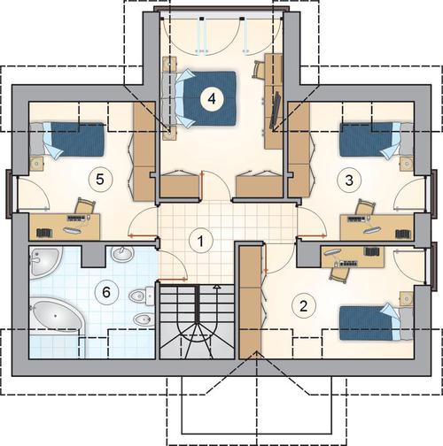 Rzut poddasza POW. 0,0 m²