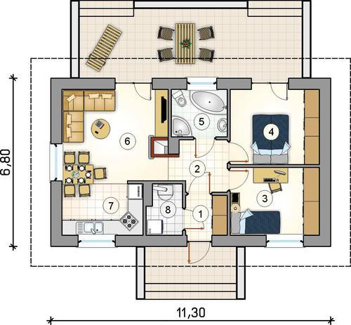 Rzut parteru POW. 0,0 m²