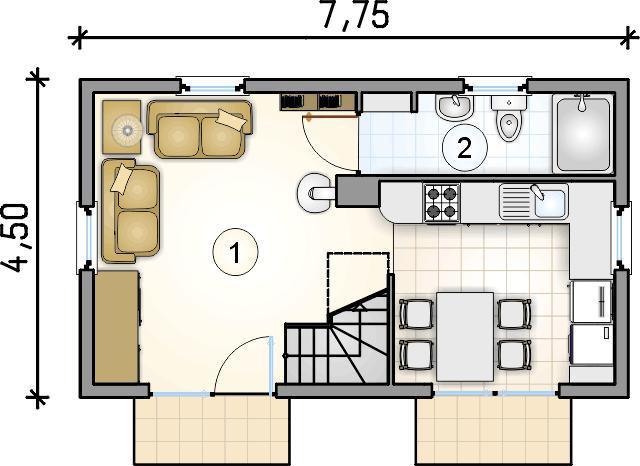 Rzut parteru POW. 0,0 m²