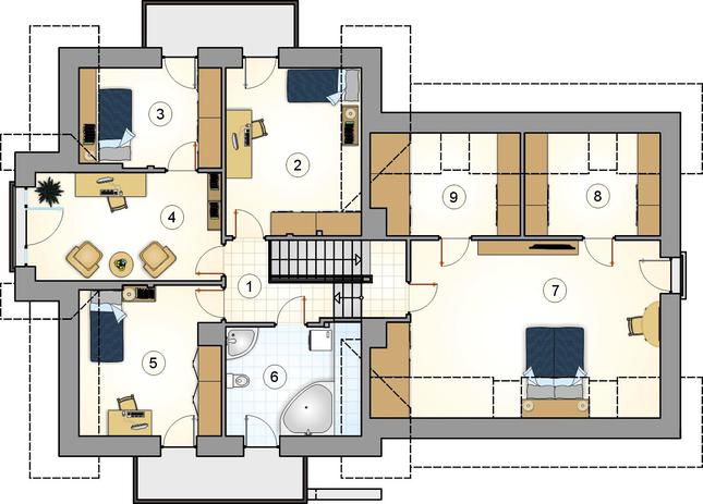 Rzut poddasza POW. 0,0 m²