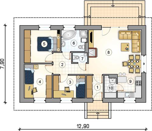 Rzut parteru POW. 0,0 m²