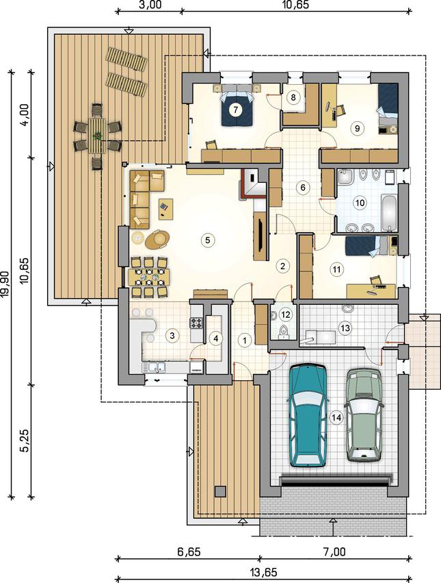 Rzut parteru POW. 0,0 m²