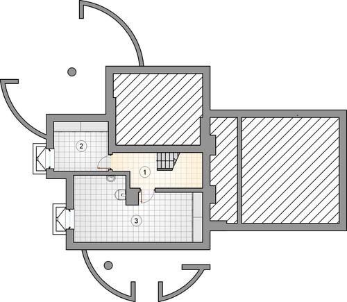 Rzut piwnicy POW. 0,0 m²