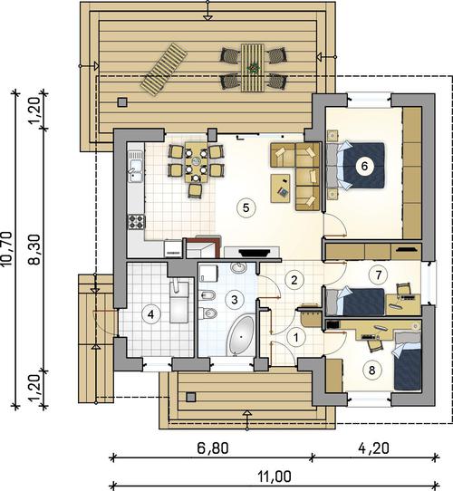 Rzut parteru POW. 0,0 m²