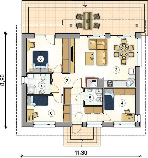 Rzut parteru POW. 0,0 m²
