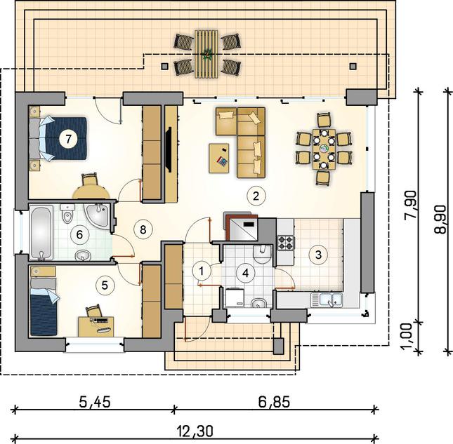 Rzut parteru POW. 0,0 m²