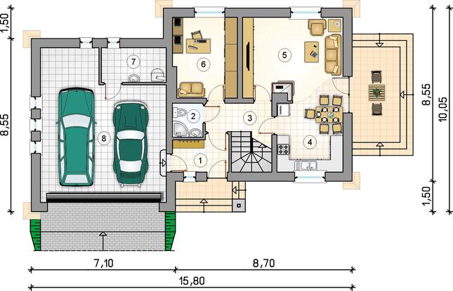 Rzut parteru POW. 0,0 m²
