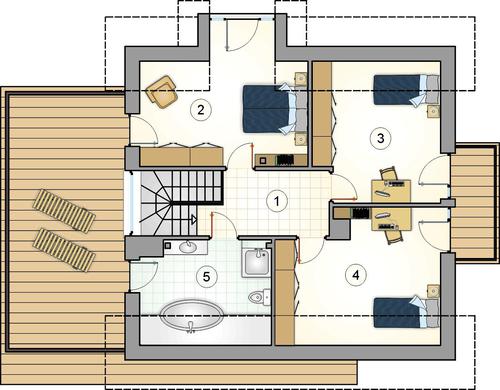 Rzut poddasza POW. 0,0 m²