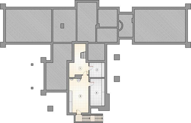 Rzut piwnicy POW. 0,0 m²