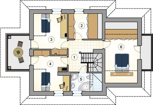Rzut poddasza POW. 0,0 m²