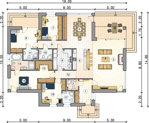 Rzut parteru POW. 0,0 m²