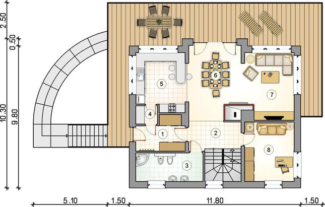 Rzut parteru POW. 0,0 m²