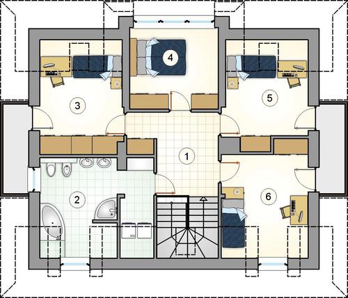 Rzut poddasza POW. 0,0 m²
