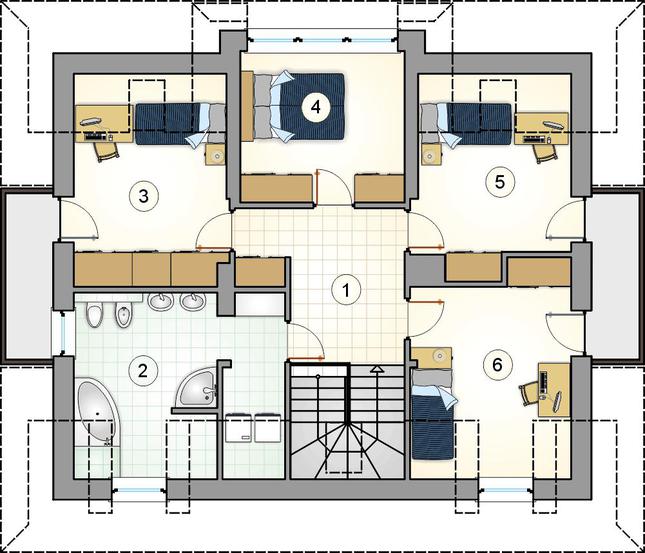 Rzut poddasza POW. 0,0 m²