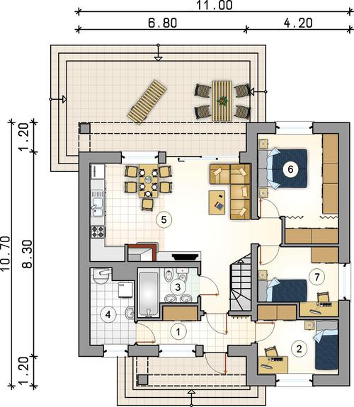 Rzut parteru POW. 0,0 m²