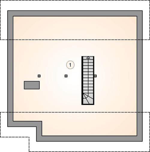 Rzut poddasza POW. 0,0 m²