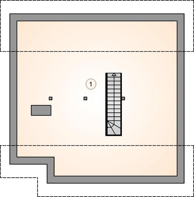 Rzut poddasza POW. 0,0 m²