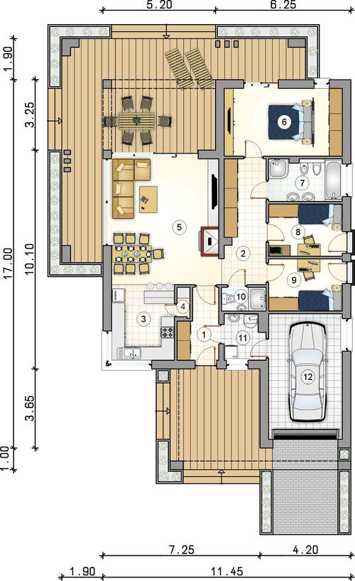 Rzut parteru POW. 0,0 m²