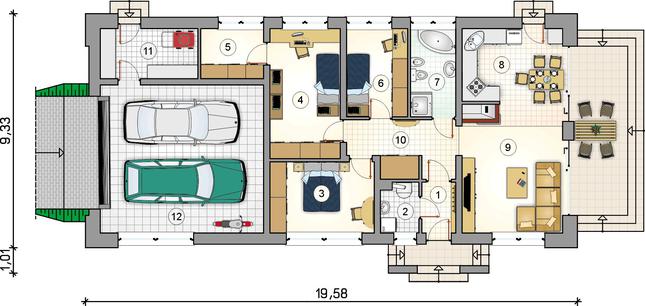 Rzut parteru POW. 0,0 m²
