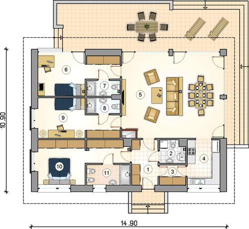 Rzut parteru POW. 0,0 m²