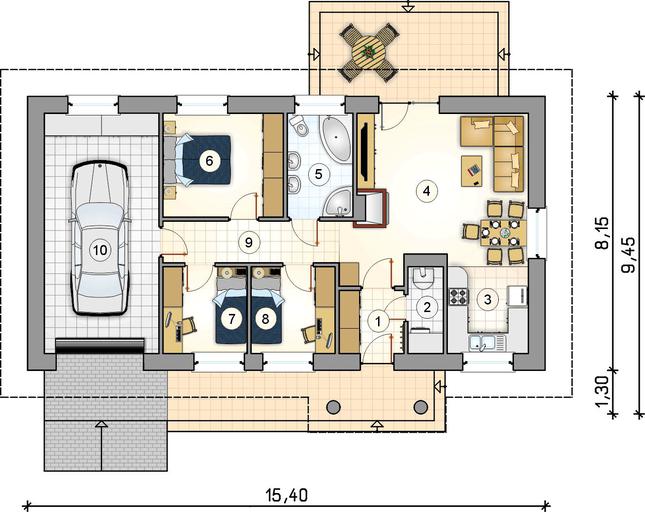Rzut parteru POW. 0,0 m²