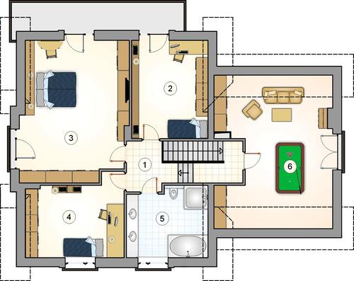 Rzut poddasza POW. 0,0 m²