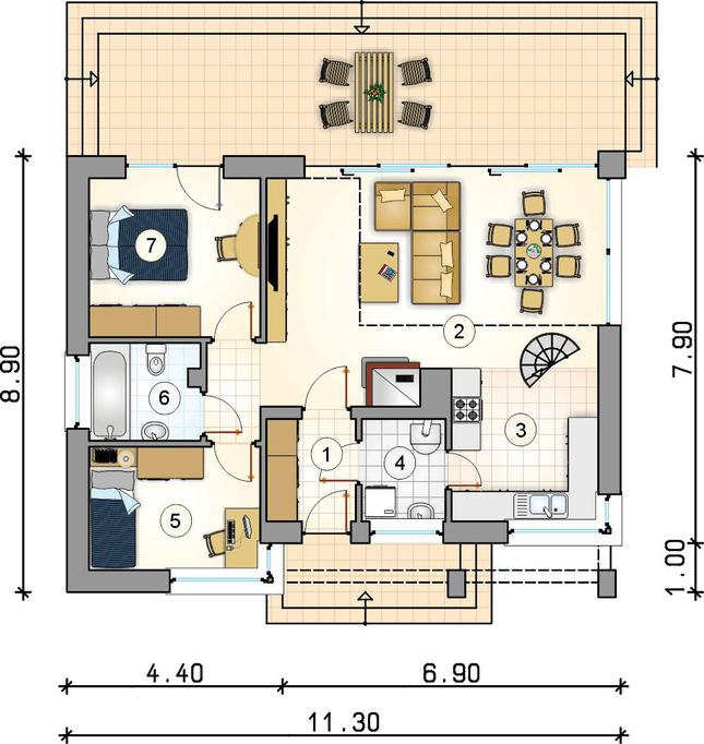 Rzut parteru POW. 0,0 m²