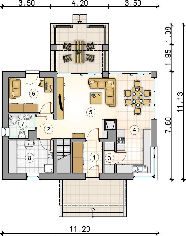 Rzut parteru POW. 0,0 m²