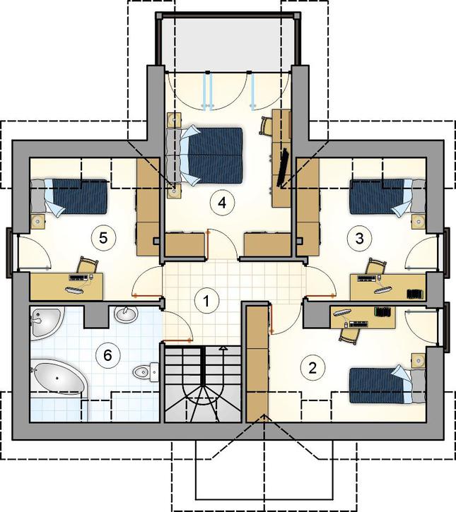 Rzut poddasza POW. 0,0 m²