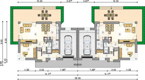 Rzut parteru POW. 0,0 m²