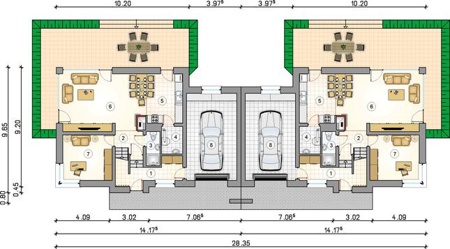 Rzut parteru POW. 0,0 m²